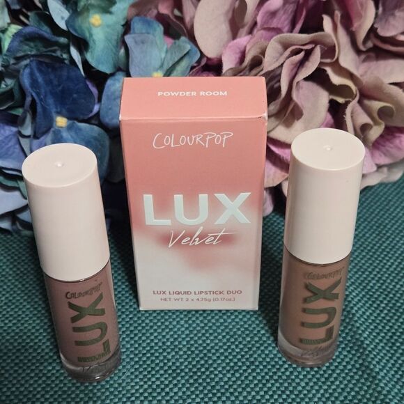 NIB! "Powder Room" Lux Liquid Lipstick Duo Set - Picture 5 of 8